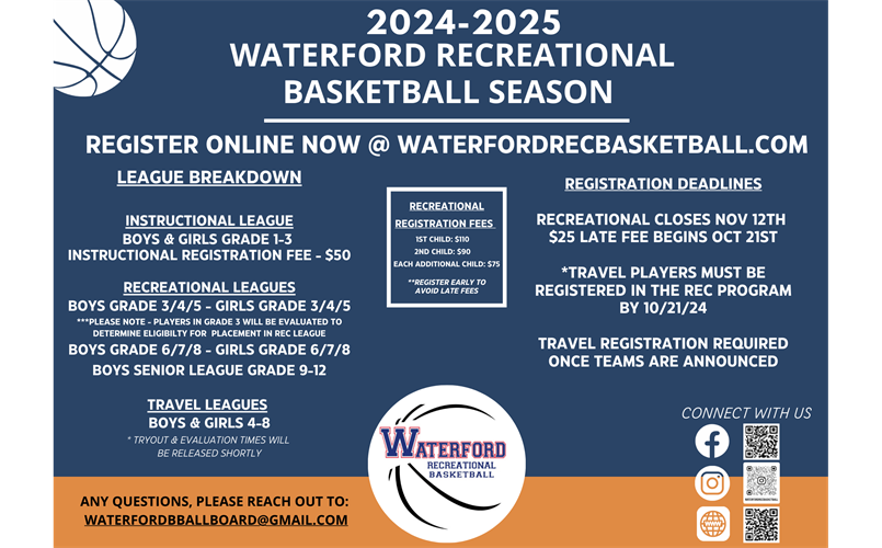 Registration for the 2024-2025 Season Now Open