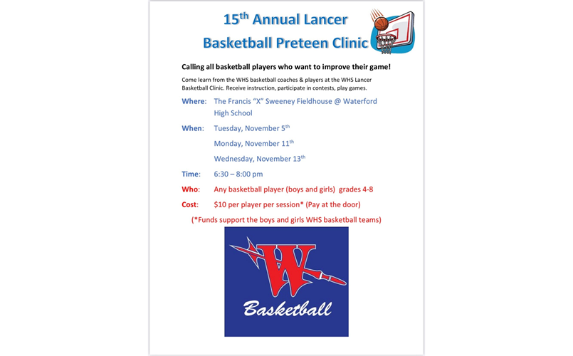 15th Annual Lancer Basketball Preteen Clinic